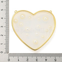 Rack Plating Brass & Epoxy Resin Pendants&nbsp;KK-C059-09G