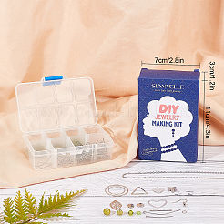 169Pieces DIY Green Themed Earring Making Kits&nbsp;DIY-SC0015-20P