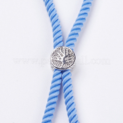Nylon Twisted Cord Bracelet Making&nbsp;X-MAK-F018-03P-RS