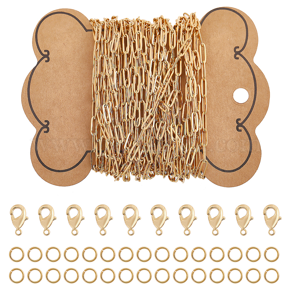 Wholesale 5M 304 Stainless 304 Steel Paperclip Chains - Pandahall.com