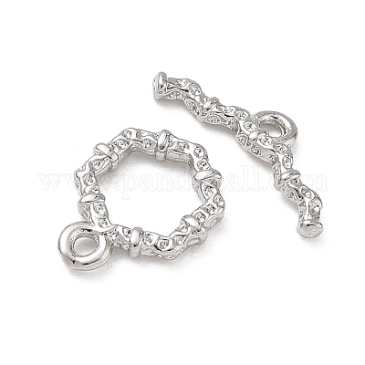 Brass Toggle Clasp&nbsp;KK-D289-53C-P-1