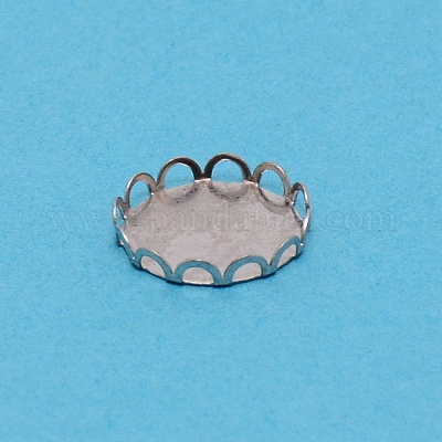 304 Stainless Steel Plain Edge Bezel Cups&nbsp;STAS-WH0031-07P-02-1