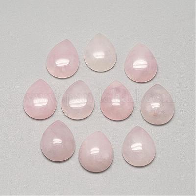 Natural Rose Quartz Cabochons&nbsp;G-R417-10x14-48-1