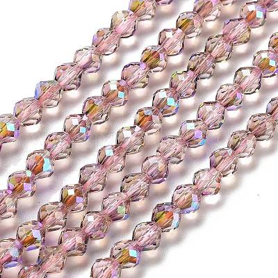 Electroplate Glass Beads Strands&nbsp;GLAA-A014-02C-1