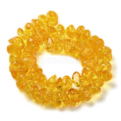 Resin Imitation Amber Beads Strands&nbsp;RESI-Z017-02A-1
