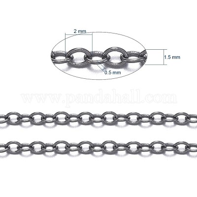 Brass Cable Chains&nbsp;CHC-034Y-B-NF-1