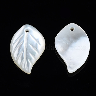 Natural White Shell Pendants&nbsp;SSHEL-S258-100C-1