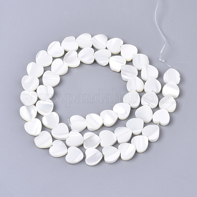 Natural Trochid Shell/Trochus Shell Bead Strands&nbsp;SSHEL-N034-67-1