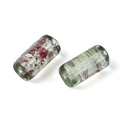 Picasso Transparent Glass Bugle Beads&nbsp;SEED-N010-02K-1