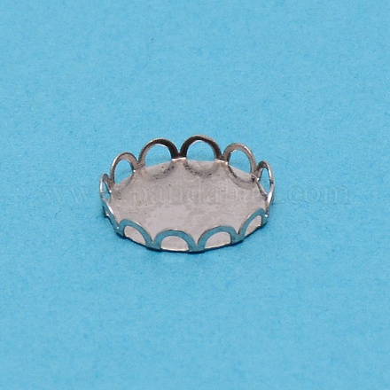304 Stainless Steel Plain Edge Bezel Cups&nbsp;STAS-WH0031-07P-02-1