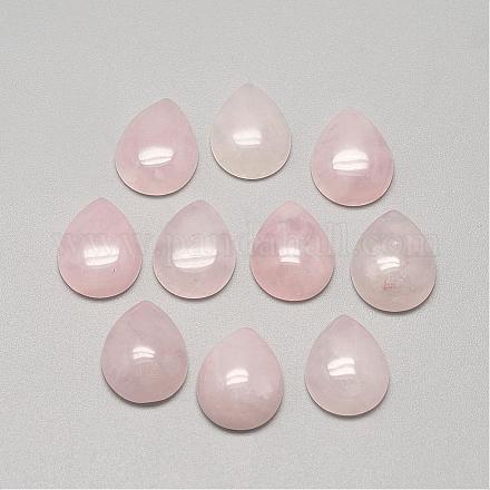 Natural Rose Quartz Cabochons&nbsp;G-R417-10x14-48-1
