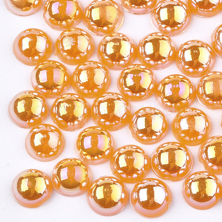 ABS Plastic Imitation Pearl Cabochons OACR-S025-5mm-04-1