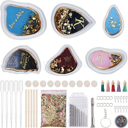 DIY Keychain Silicone Molds Making Kits DIY-OC0002-99-1