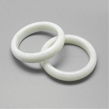 Natural White Jade Bangles BJEW-R296-01-1