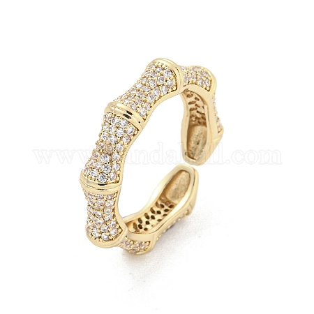 Wholesale Brass Micro Pave Cubic Zirconia Cuff Rings