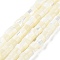 Natural Trochus Shell Beads Strands, Flat Round/Disc, Heishi Beads, Faceted, Flamingo, 3.5~4x2~2.5mm, Hole: 0.8mm, about 171~173pcs/strand, 16.14~16.38''(41~41.6cm)