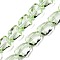 Electroplate Glass Beads Strands, Faceted, Stone, Lime Green, 15.5~16x12x9mm, Hole: 1.4mm, about 39~40pcs/strand, 22.99~24.65 inch(58.4~62.6cm)