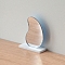Plastic Mirror Model, Micro Landscape Dollhouse Accessories, Pretending Prop Decorations, White, 34x13x41mm