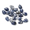 Natural Blue Spot Jasper Cabochons, Teardrop, 8x6x3mm