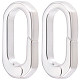 2Pcs Brass Spring Gate Rings&nbsp;KK-BBC0024-20S-1