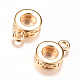 Brass Tube Bails&nbsp;KK-R037-56KC-1