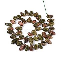 Natural Unakite Beads Strands&nbsp;G-Z091-A33