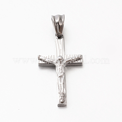 Easter Theme Men's 201 Stainless Steel Crucifix Cross Pendants&nbsp;STAS-F010-21