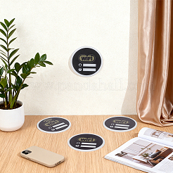 4Pcs Self-adhesive Acrylic Wifi Password & Network Public Signs&nbsp;AJEW-BC0010-61