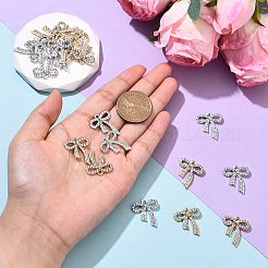 20Pcs 2 Colors Alloy Rhinestone Pendants&nbsp;FIND-YW0008-19