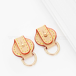1 Pair Leather Short Suspension Clasps&nbsp;FIND-AN0001-37A