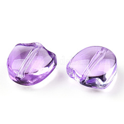 Spray Painted Transparent Glass Beads&nbsp;GLAA-T022-26-A02