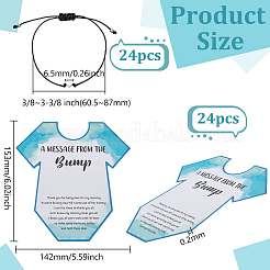 24Pcs Word Printed Paper Bracelet Display Cards&nbsp;BJEW-FG0001-05A