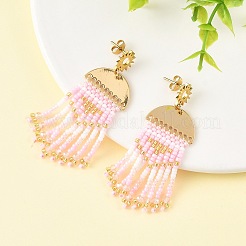3 Pairs 3 Colors Brass Chandelier Earrings for Women&nbsp;EJEW-MZ00757