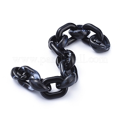 Transparent Acrylic Handmade Cable Chain&nbsp;AJEW-JB00546-06