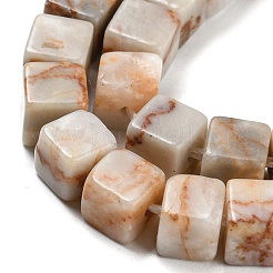 Natural Red Line Jasper Beads Strands&nbsp;G-Q1008-B05