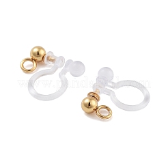 202 Stainless Steel Clip-on Earrings Findings&nbsp;STAS-B072-17G