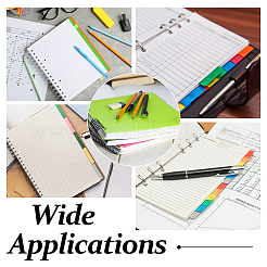 PP Plastic Notebook Index Divider Sheets&nbsp;AJEW-WH0609-113A