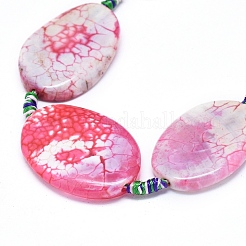 Natural Fire Crackle Agate Beads Strands&nbsp;G-L544-023