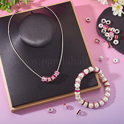 40Pcs 8 Styles Alloy Glass & Iron Rhinestone Spacer Beads&nbsp;FIND-TA0008-70A