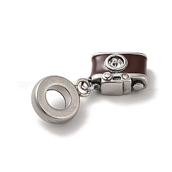 304 Stainless Steel Enamel European Dangle Charms&nbsp;STAS-G308-20AS