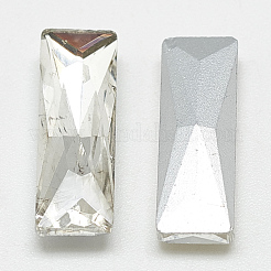 Pointed Back Glass Rhinestone Cabochons&nbsp;RGLA-T084-3x7mm-01
