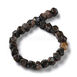 Natural Glaucophane Star Cut Round Beads Strands&nbsp;G-M418-C12-01