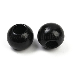 Spray Painted Wood European Beads&nbsp;WOOD-F017-05D