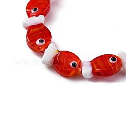 Handmade Lampwork Beads Strands&nbsp;LS-LAMP-G154-07M