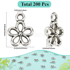 200Pcs Tibetan Style Alloy Pendants&nbsp;FIND-SC0014-35