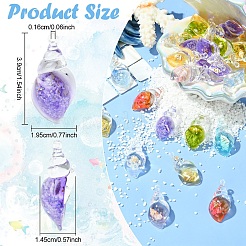 30Pcs Luminous Transparent Resin Pendants&nbsp;RESI-YW0004-64