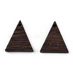 Natural Wenge Wood Pendants&nbsp;WOOD-T023-30