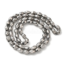 Electroplate Glass Beads Strands&nbsp;EGLA-J013-4x6mm-F50