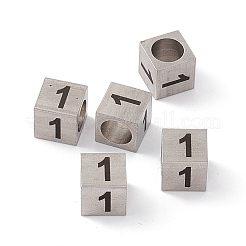 Tarnish Resistant 303 Stainless Steel European Beads&nbsp;STAS-G286-P01