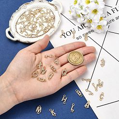 26Pcs 26 Styles Alloy Crystal Rhinestone Connector Charms&nbsp;FIND-CJZ0001-001KCG